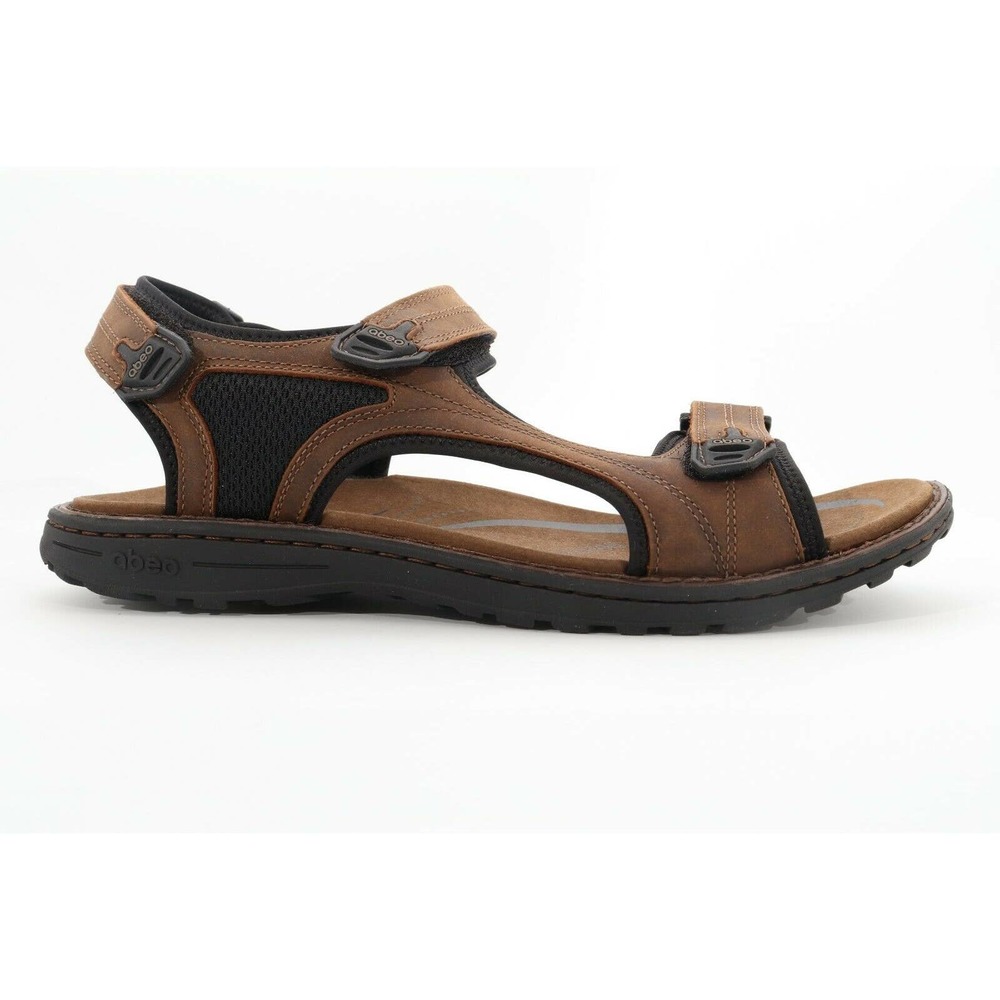 Abeo Beckett Sandals Coco/ Black Men's Size US 9 Post Footbed ($)1375
